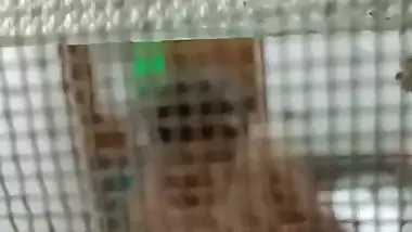 Huge boobs MILF naked in the bathroom viral MMS