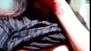 Cutest babe topless with shy face viral selfie