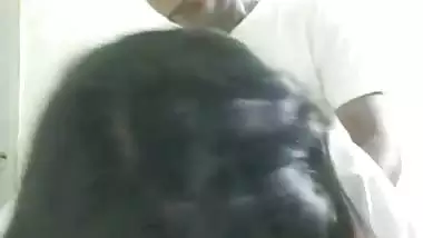 Local sex video of an 18-year-old girl fucking with BF