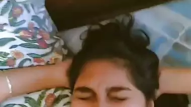 College girl mouth fucking by professor and cum on face