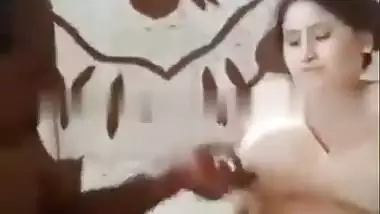 Rajasthani soldier’s dehati porn with friend’s busty wife