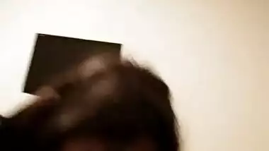 Desi cute teen girl sucking lover cock