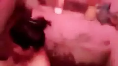 After sex chubby Desi cutie washes XXX body while neighbor spies on her