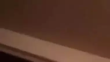 Desi wife tries hard to look XXX showing off her natural boobs