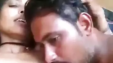 Village couple romantic foreplay