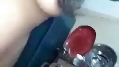 Naughty sexy wife riding dick with horny expressions