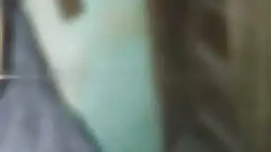 Village lady shows her naked boobs and butt for cash