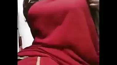 In this sex clip Desi hottie flashes juicy XXX melons while smoking