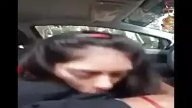 AVP college girl Sheetal’s blowjob to lover in car