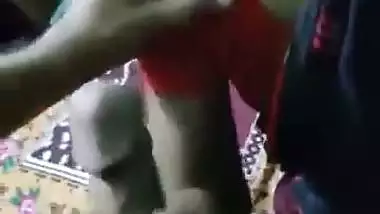 Fucks poor desi maid and records their Telugu sex video