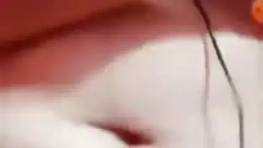 Live cam cute girl playing with boobs and hairy pussy