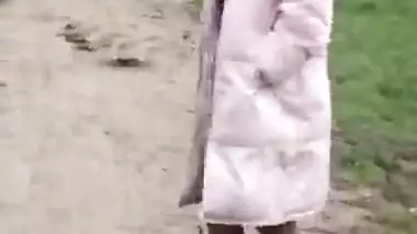 Kaira Nisha does a boobflash beside the highway