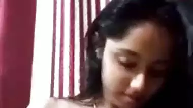 Firm boobs mallu GF removing bra and topless video call