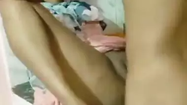 Homemade sex of a man fucking his wife on the kitchen slab
