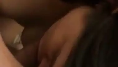 Beautiful girl condom sex with horny boyfriend