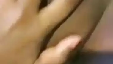 Hungry for dicks Desi babe licks her breasts and touches XXX twat