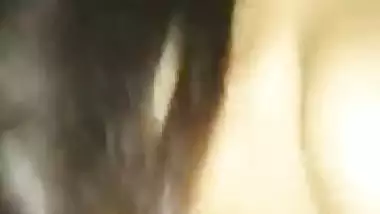 Cute bhabhi sucking penis and rides hard with condom on